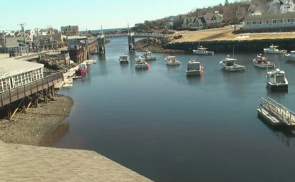 Perkins Cove from the deck of Barnacle Billy's