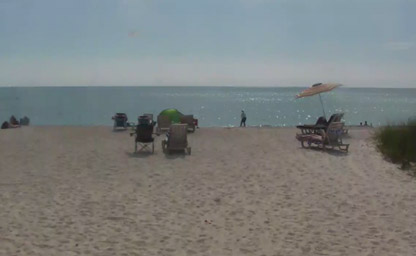 View from the gulf-front dining room