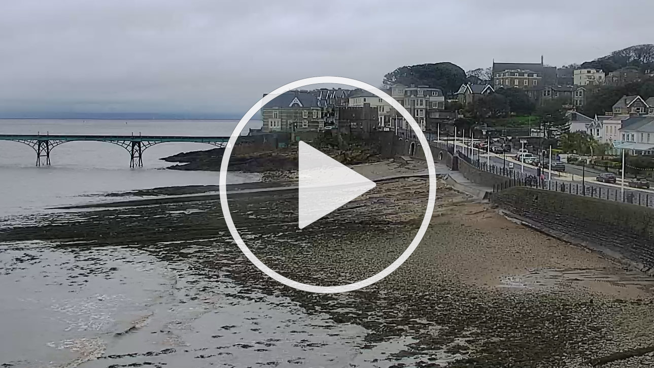 Live Cam Clevedon Bay, The Alcoves, The Beach, North Somerset - United Kingdom
