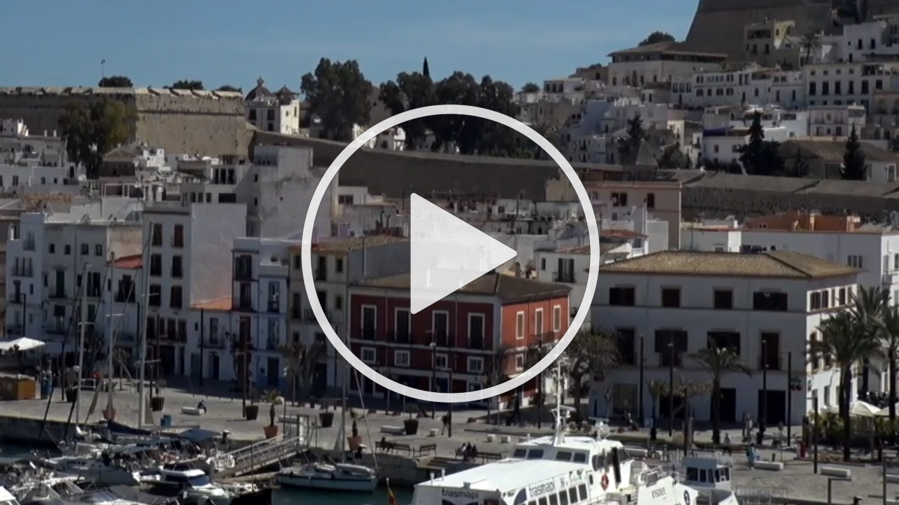 Live Cam Dalt Vila, Port of Ibiza - Spain