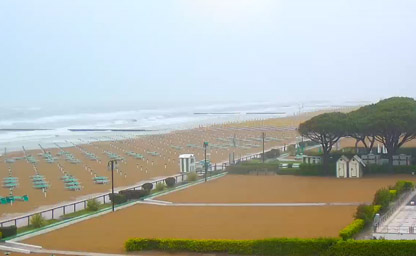 Golden beach at Jesolo Lido