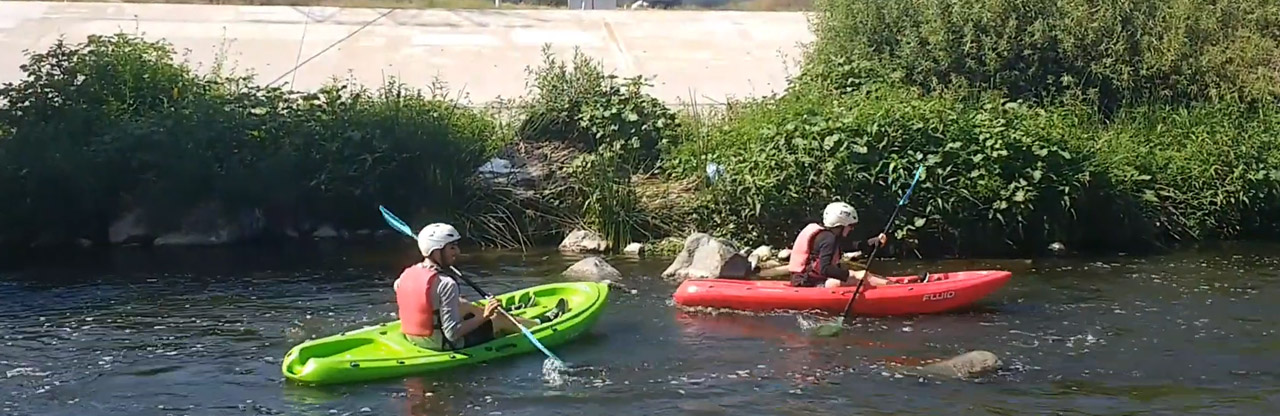 Los Angeles River turns into recreation spot for kayaking, canoeing and fishing Los Angeles River turns into recreation spot for kayaking, canoeing and fishing