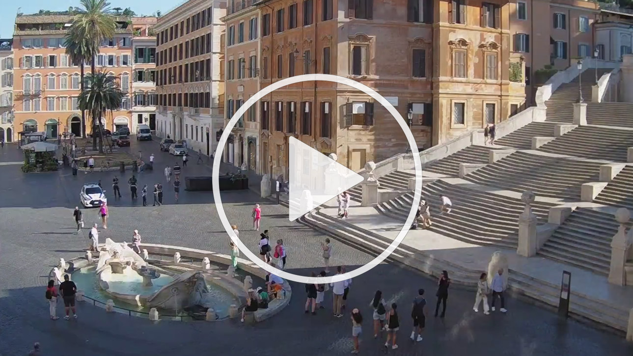 Live Cam Piazza di Spagna, Rome - Italy
