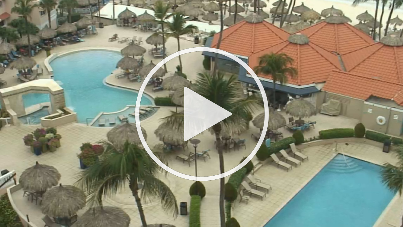 Live Webcam Oranjestad, Pool Deck View - Aruba