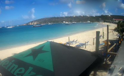 On the beach in sandy ground Anguilla Live Cam