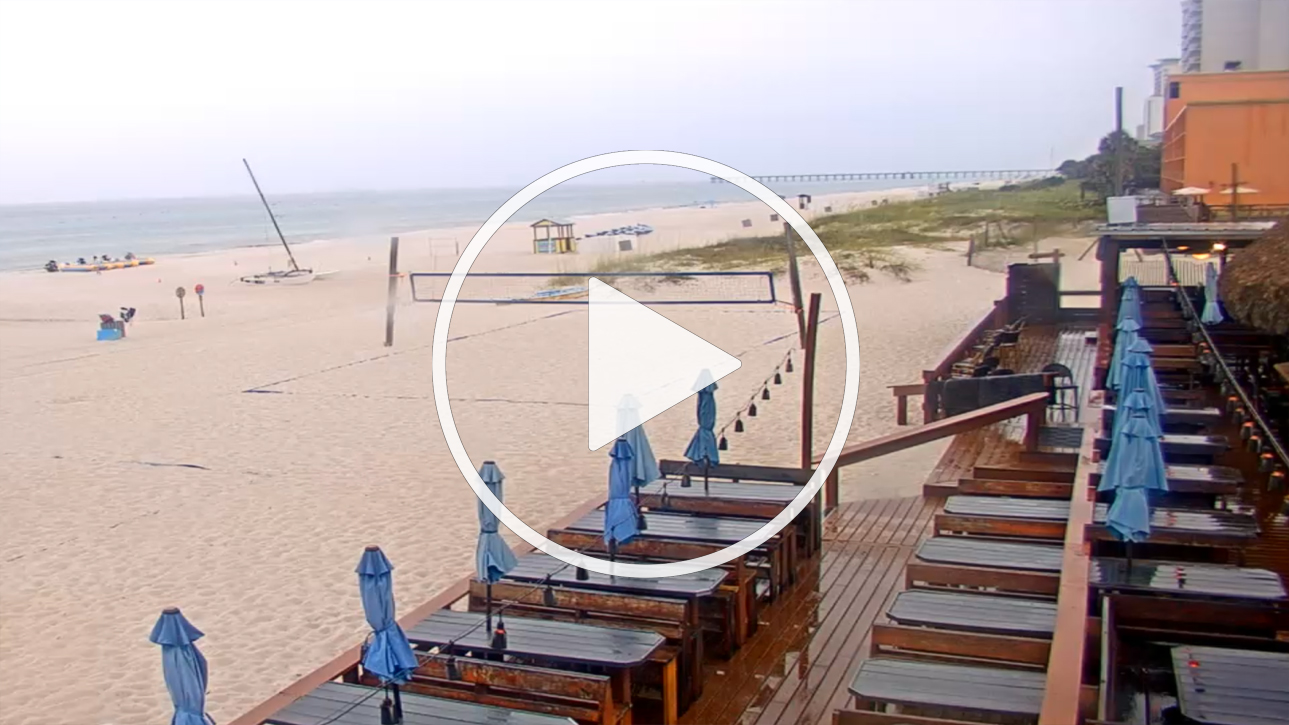 Live Webcam Sharky’s Beachfront Restaurant - Beach Cam - Panama City Beach, Florida - United States