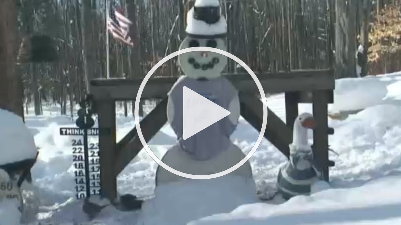 Live Webcam Snowman, Gaylord, Michigan, Otsego County - United States