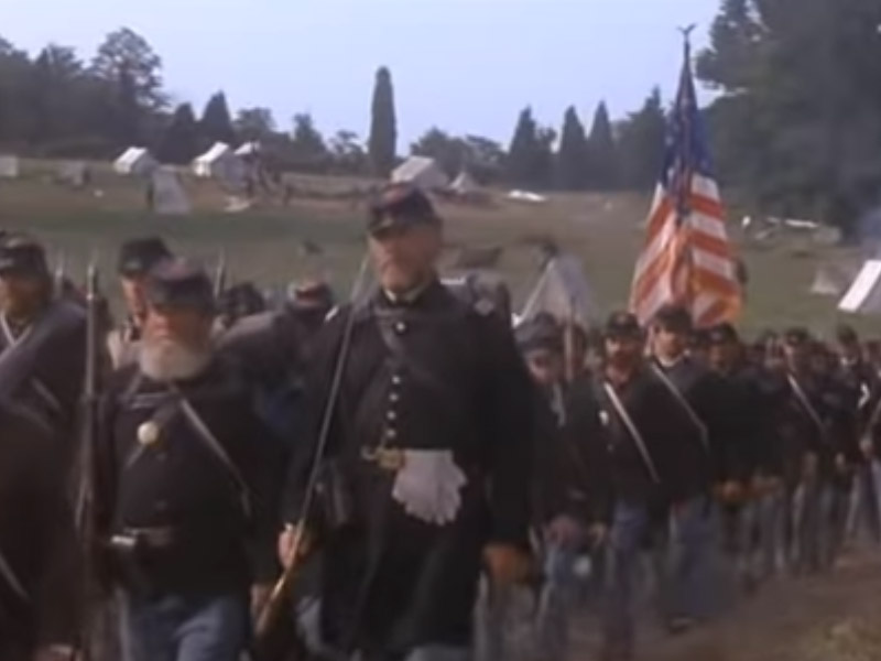 The regimental colors of the Twentieth Maine return to Gettysburg